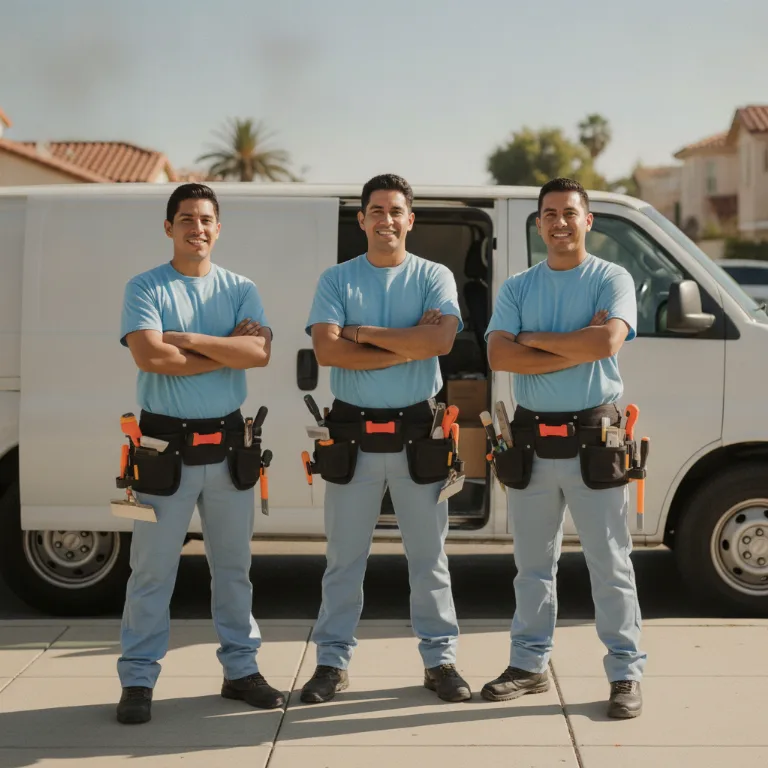 Ladrilhador equipe em Jaragua do Sul